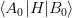 $\langle A_0\vert H\vert B_0\rangle$